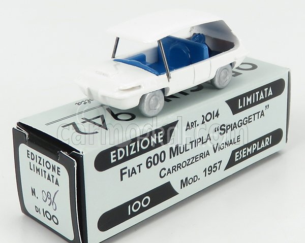Officina-942 Fiat 600 Spiaggetta Vignale 1957 1:76 Bílá