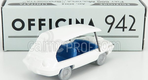 Officina-942 Fiat 600 Spiaggetta Vignale 1957 1:76 Bílá