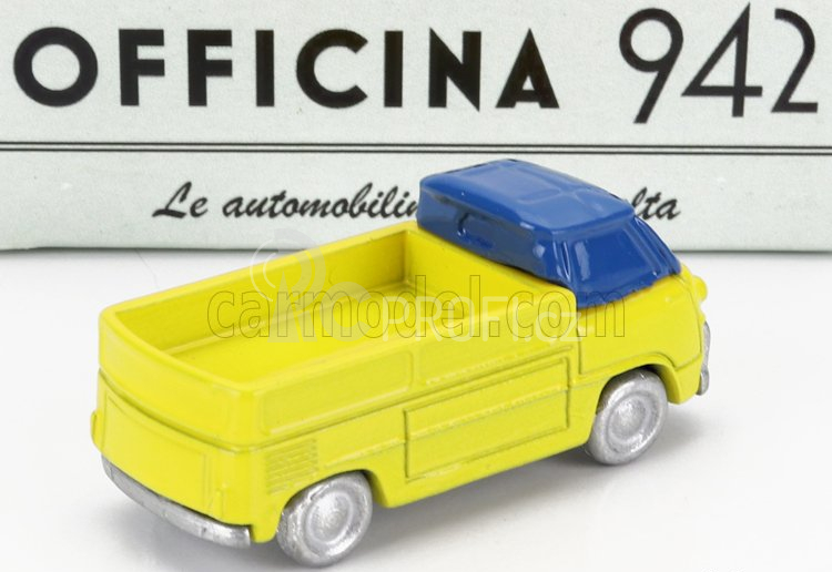 Officina-942 Fiat 600m Camioncino Coriasco 1956 1:76 Žlutá Modrá