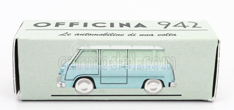 Officina-942 Fiat 600m Van Furgoncino Coriasco 1956 1:76 Světle Modrá Zelená