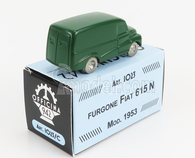 Officina-942 Fiat 615 Furgone - Van - 1953 1:76 Zelená