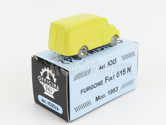 Officina-942 Fiat 615 Furgone - Van - 1953 1:76 Žlutá
