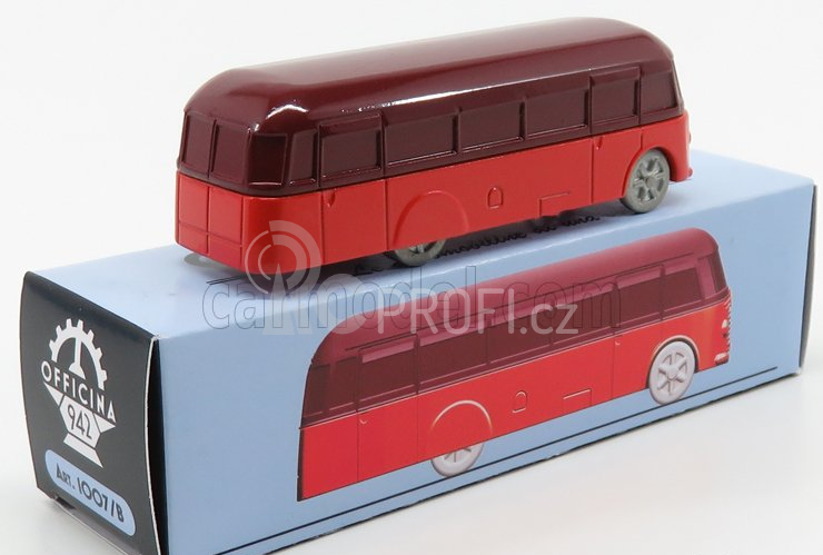 Officina-942 Fiat 626 Rnl Autobus 1939 1:76 Červená Oranžová