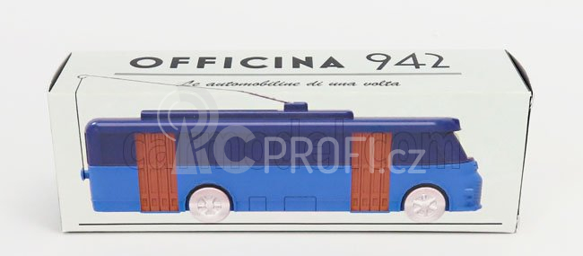 Officina-942 Fiat 668f Filobus Autobus - Filovia Torino Chieri 1951 1:76 Blue