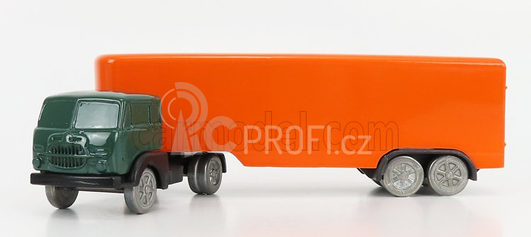 Officina-942 Fiat 682 T2 Truck Semirimorchio Furgonato 1955 1:76 Zelená Oranžová