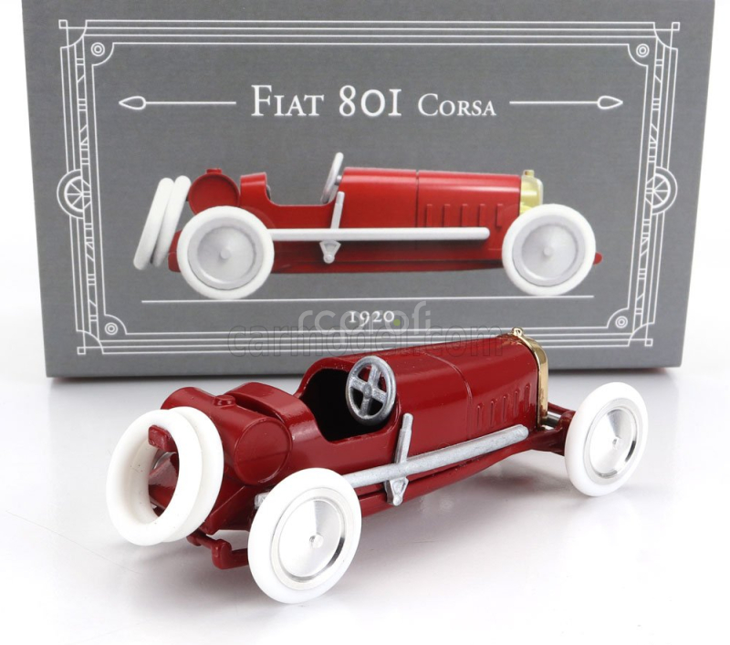Officina-942 Fiat 801 Spider Corsa 1920 1:43 Tmavě Červená