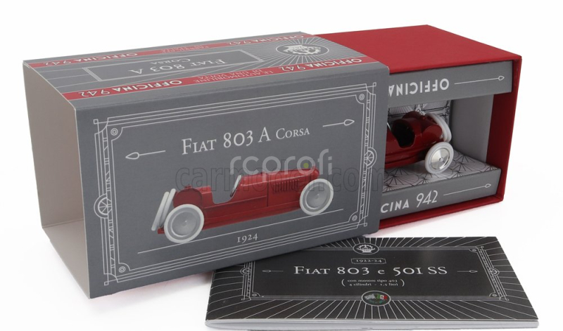 Officina-942 Fiat 803a Spider Corsa 1924 1:43 Red