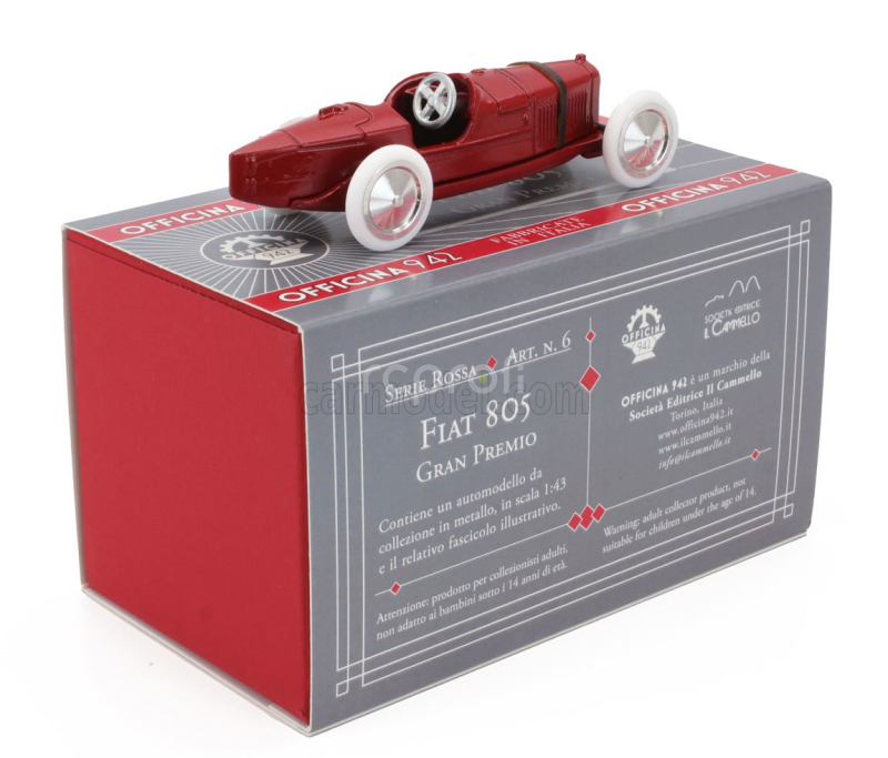 Officina-942 Fiat 805 Spider Gran Premio 1923 1:43 Red