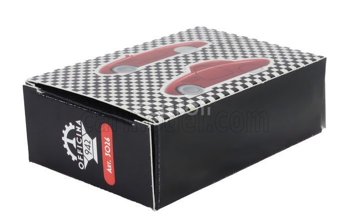 Officina-942 Fiat Set 2x Stanguellini 750 Barchetta Mille Miglia + Berlinetta Tobruk-tripoli 1938-39 1:76 Red