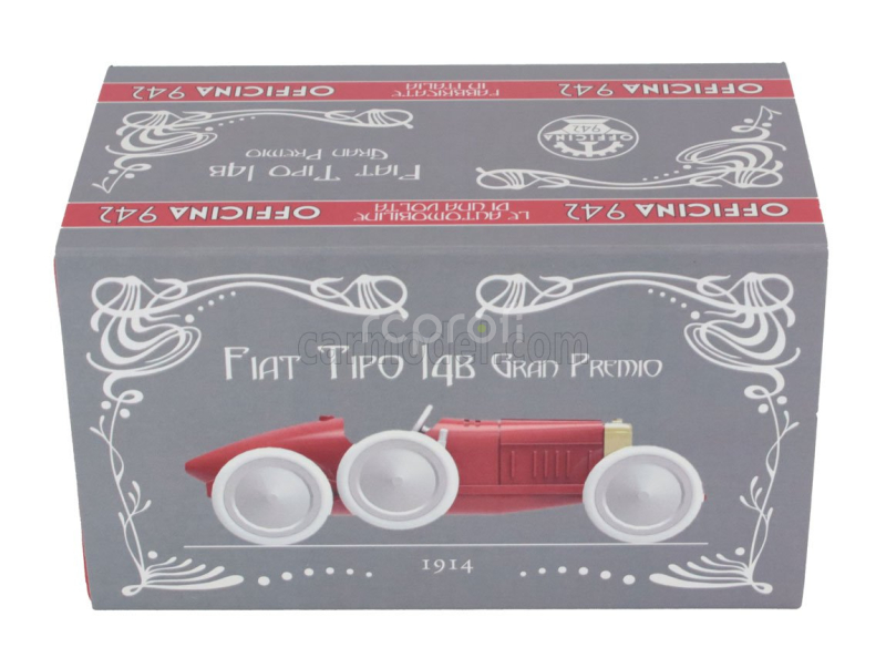 Officina-942 Fiat Tipo 14b Spider Gran Premio 1914 1:43 Red