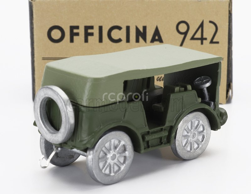 Officina-942 Fiat Tm40 Tractor Trattore Pesante Closed 1941 1:76 Vojenská Zelená