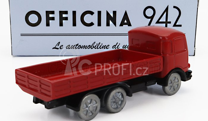 Officina-942 Om fiat Tigre Truck 3-assi 1960 1:76 Red