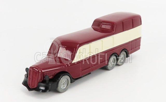 Officina-942 Om fiat Titano Autobus Gran Turismo Panoramico Carrozzeria Varesina 1938 1:76 Červený Krém