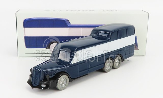 Officina-942 Om fiat Titano Autobus Gran Turismo Panoramico Carrozzeria Varesina 1938 1:76 Modrá Bílá