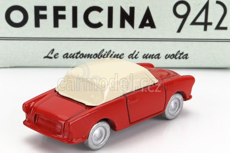 Officina-942 Siata Amica 57 Coupe (base Fiat 600) 1957 1:76 Červená Ivory