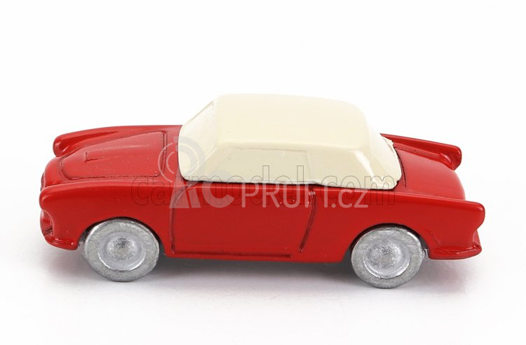 Officina-942 Siata Amica 57 Coupe (base Fiat 600) 1957 1:76 Červená Ivory