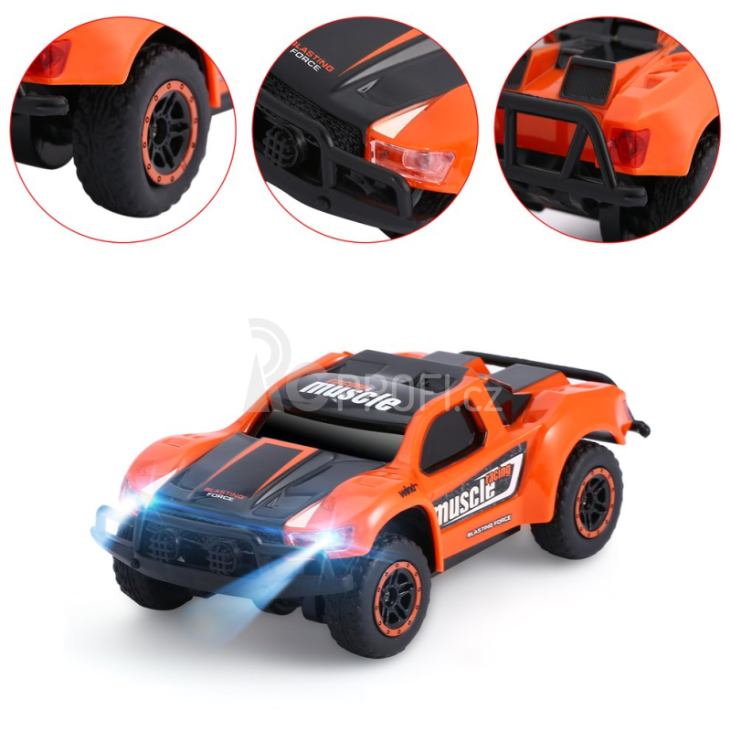 RC auto Muscle Racing 1:43, oranžová