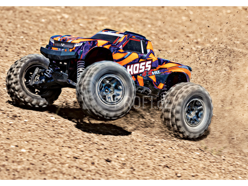 RC auto Traxxas Hoss 1:10 VXL 4WD TQi RTR, oranžová