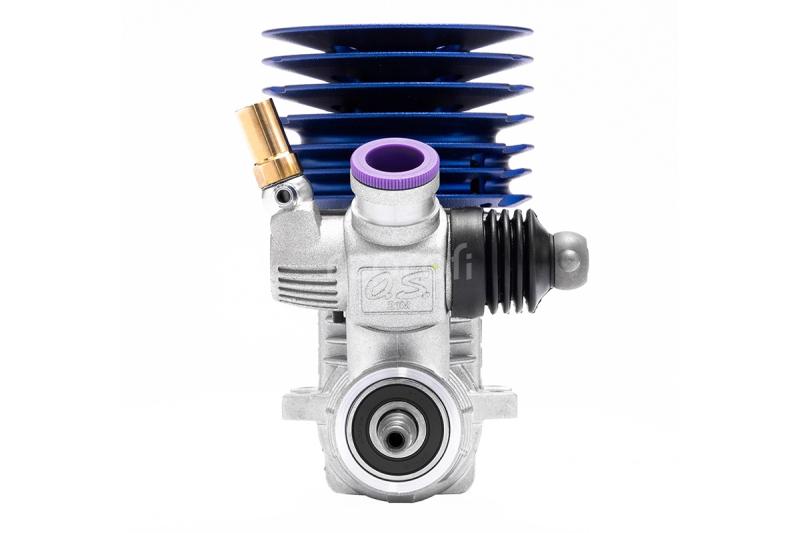 OS MAX R21 V2 samotný motor (stříbrná verze s modrou hlavou)