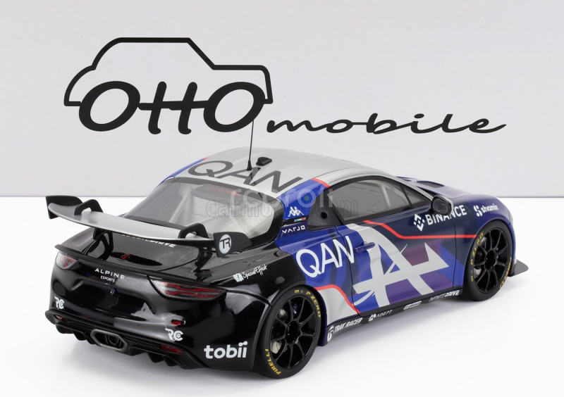 Otto-mobile Alpine A110 Gt4 Evo Coupe Alpine N 00 E-sports Series 2024 1:18 Modrá Černá