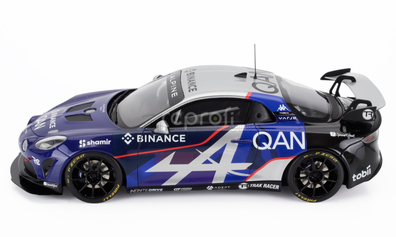 Otto-mobile Alpine A110 Gt4 Evo Coupe Alpine N 00 E-sports Series 2024 1:18 Modrá Černá