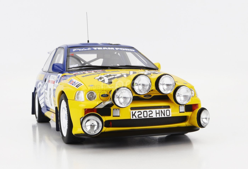 Otto-mobile Ford england Escort Rs Cosworth Michelin N 8 3rd Rally Rac Lombard 1993 M.wilson 1:18 Modrá Žlutá
