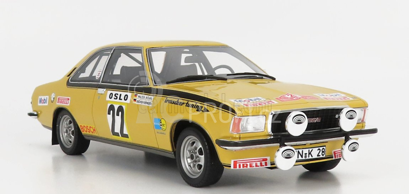 Otto-mobile Opel Commodore B Gs/e N 22 Rally Montecarlo 1974 W.rohrl - J.berger 1:18 Žlutá