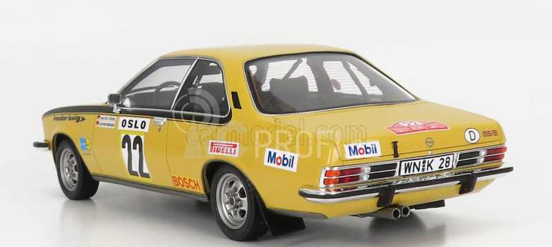 Otto-mobile Opel Commodore B Gs/e N 22 Rally Montecarlo 1974 W.rohrl - J.berger 1:18 Žlutá