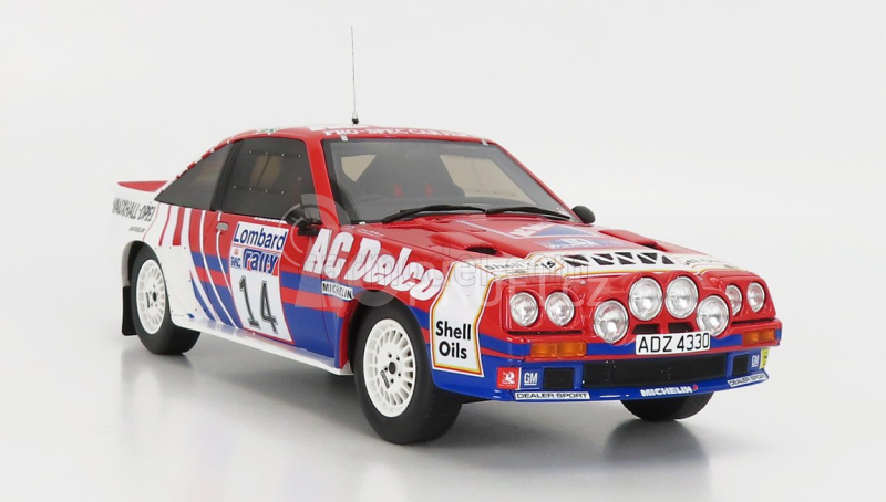 Otto-mobile Opel Manta 400 R Team Euro Opel N 14 Rally Rac Lombard 1985 J.mcrae - I.grindrod 1:18 Červená Modrá Bílá