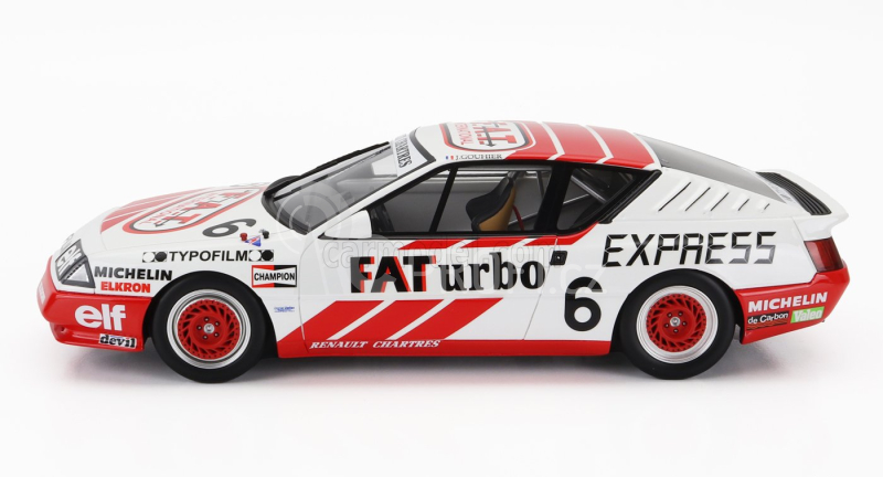 Otto-mobile Renault Gta Alpine N 6 Europa Cup 1987 J.gouhier 1:18 Bílá Červená