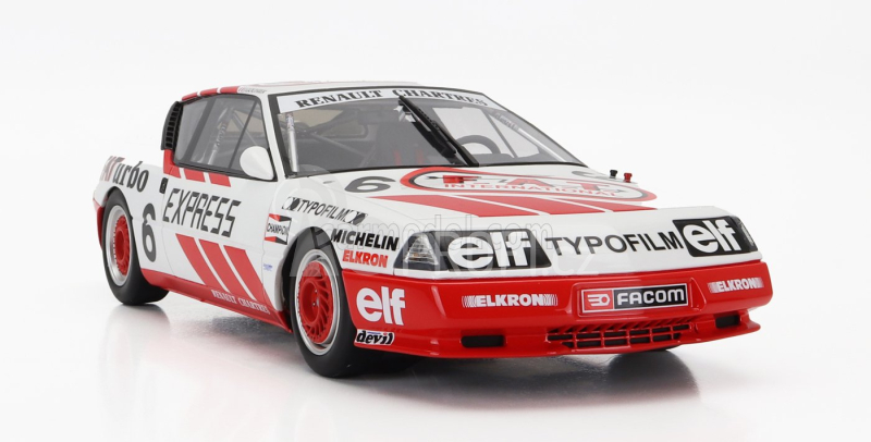 Otto-mobile Renault Gta Alpine N 6 Europa Cup 1987 J.gouhier 1:18 Bílá Červená