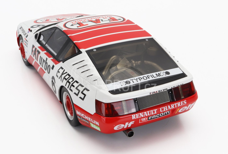 Otto-mobile Renault Gta Alpine N 6 Europa Cup 1987 J.gouhier 1:18 Bílá Červená