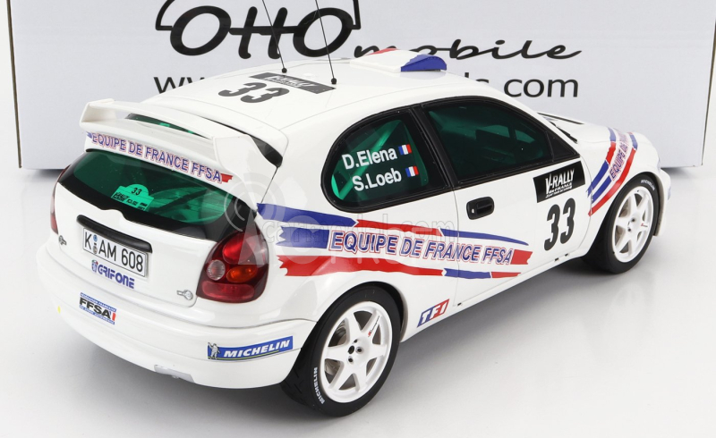 Otto-mobile Toyota Corolla Wrc N 33 Rally Tour De Course 2000 S.loeb - D.elena 1:18 Bílá