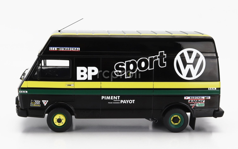 Otto-mobile Volkswagen Rally Set - Volkswagen Lt35 Van + Trailer + Golf Gti Mki Gr.2 Team Bp Racing Volkswagen Sport N 10 Rally Tour De France Automobile 1981 J.panciatici - P.thinnes 1:18 Černá Žlutá Zelená
