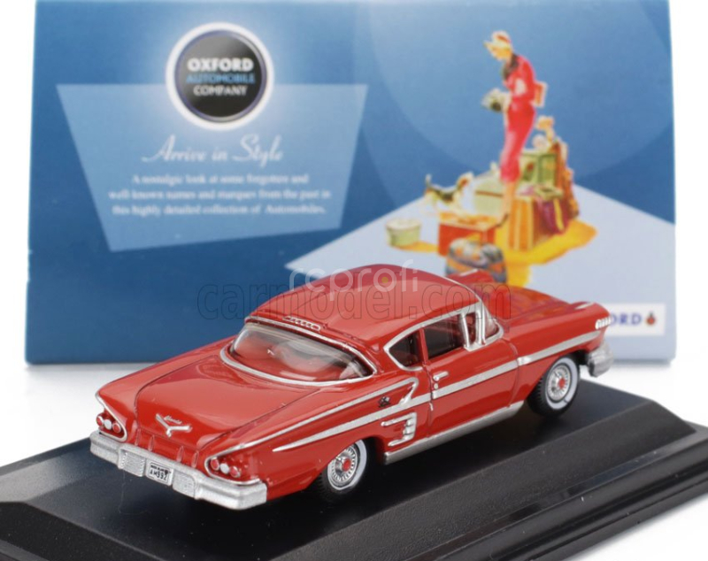 Oxford-models Chevrolet Impala Sport Coupe 1958 1:87 Red