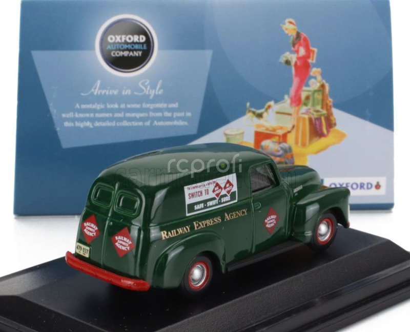 Oxford-models Chevrolet Panel Van Rea 1950 1:87 Zelená