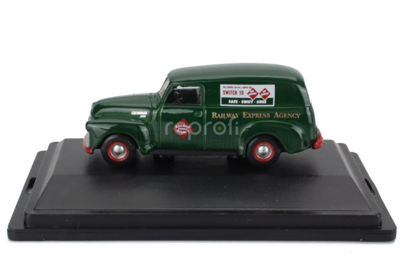 Oxford-models Chevrolet Panel Van Rea 1950 1:87 Zelená