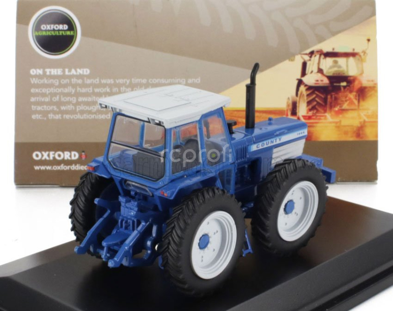 Oxford-models Ford england County Tractor 1995 1:76 Modrá Šedá