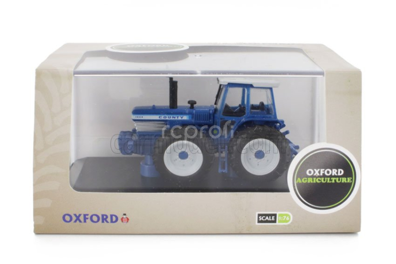 Oxford-models Ford england County Tractor 1995 1:76 Modrá Šedá