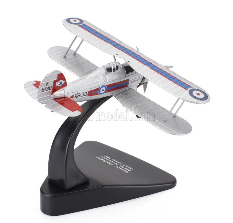 Oxford-models Gloster aircraft Gladiator Airplane 1937 1:72 Bílá Červená