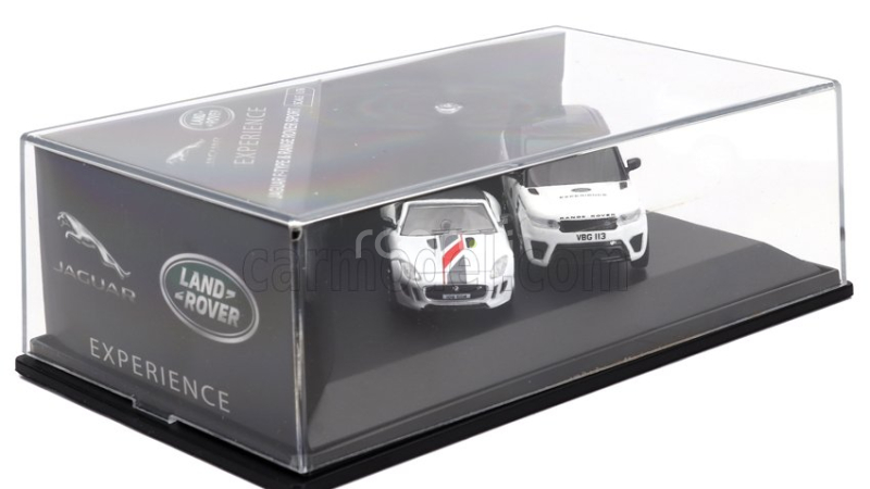 Oxford-models Jaguar Set Jaguar Land Rover Experience 2x F-type Spider + Range Rover Sport 1:76 Bílá