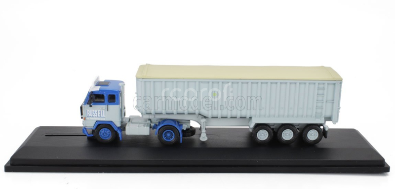 Oxford-models Volvo F88 Truck Russell Transports 1969 1:76 Šedomodrá