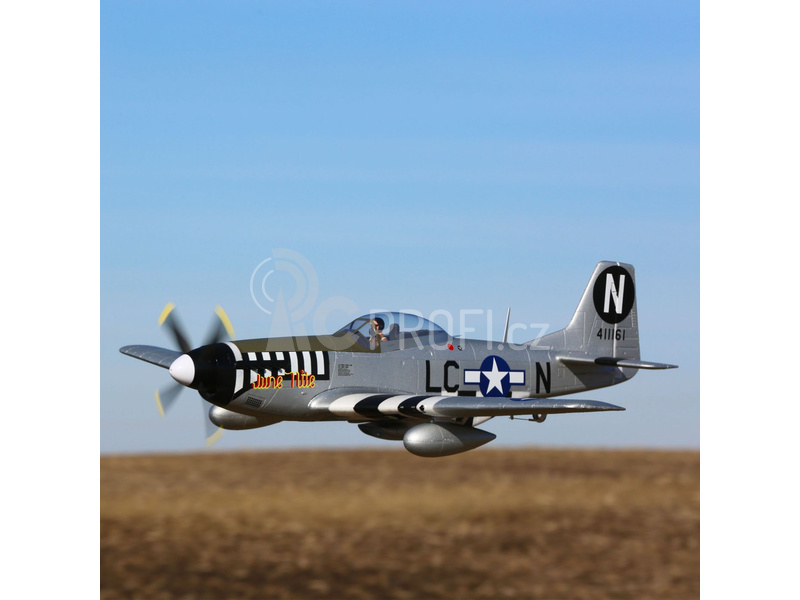 P-51D Mustang 1.2m SAFE Select BNF Basic