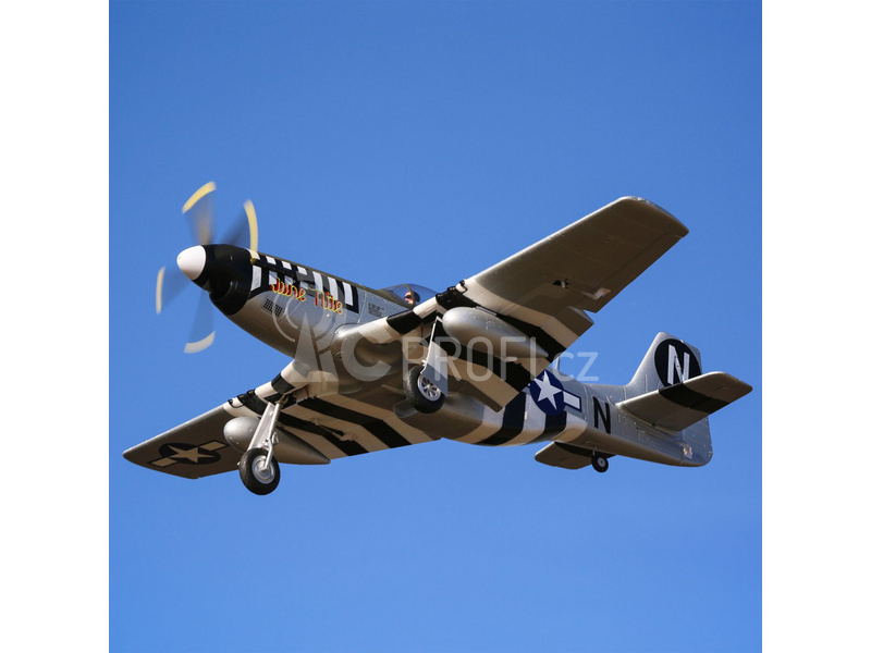 P-51D Mustang 1.2m SAFE Select BNF Basic