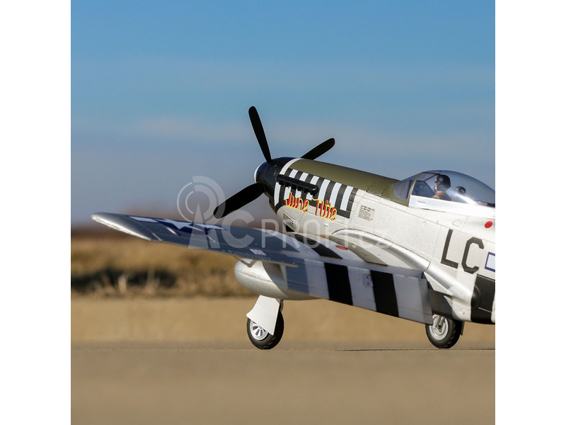 P-51D Mustang 1.2m SAFE Select BNF Basic