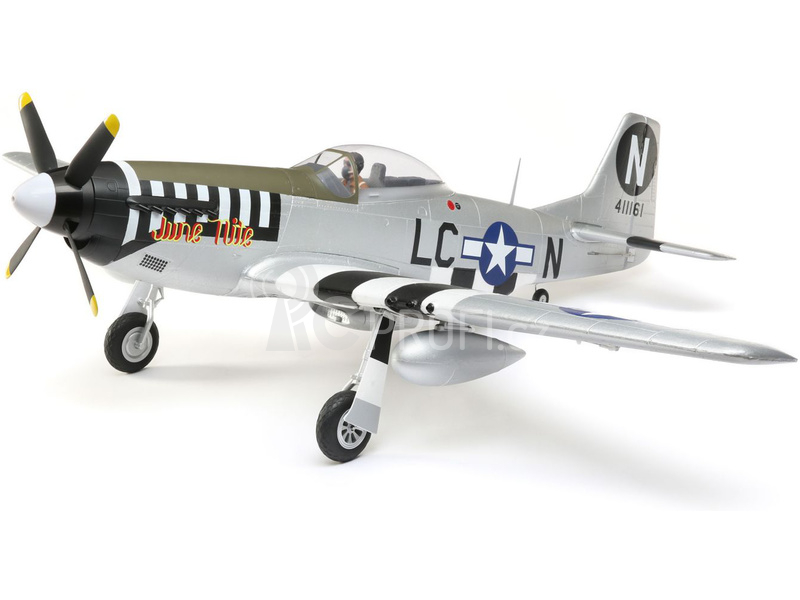 P-51D Mustang 1.2m SAFE Select BNF Basic