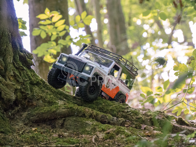 RC auto Land Rover Trail 1/12 RTR 4WD, bílá + náhradní baterie