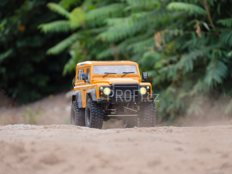 RC auto Land Rover Defender 90 1:10, oranžová