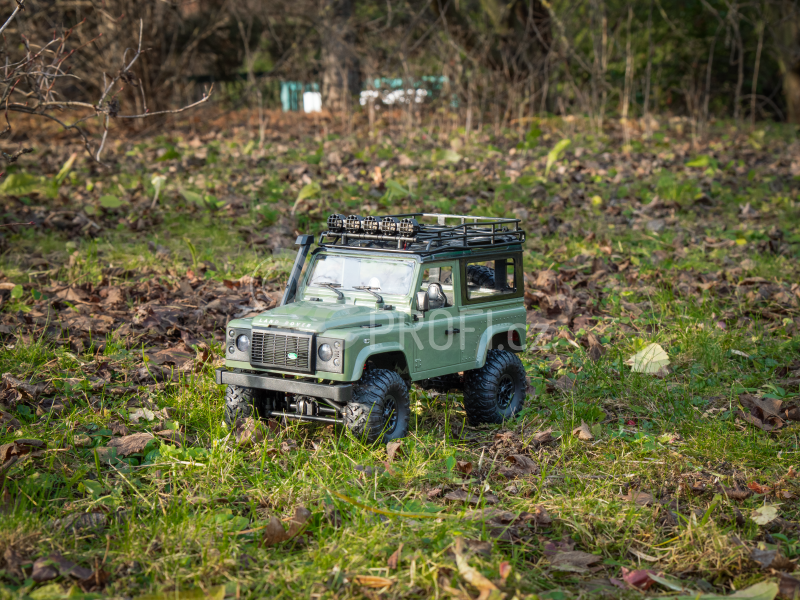 RC auto Land Rover Defender T98 1/12, zelená + náhradní baterie