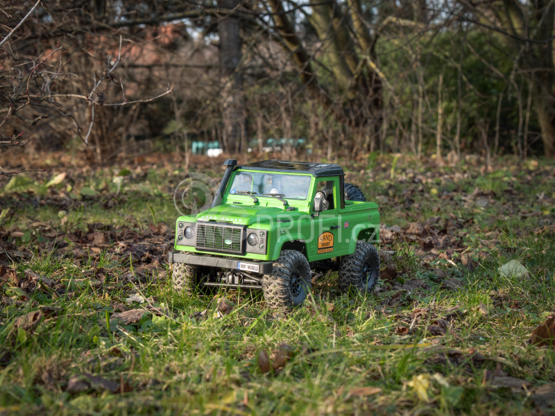 RC auto Land Rover Adventure 1/12 RTR 4WD, zelená + náhradní baterie